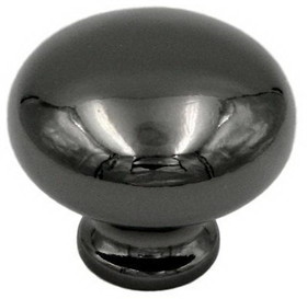 Liberty Hardware 1-1/8" Round Knob Black Nickel
