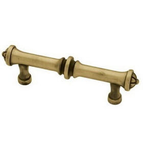 Liberty Hardware (250-Pack) 3" French Tassel Rigid Pull Tumbled Antique Brass