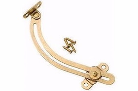 Liberty Hardware 6" Brass Right Hand Curved Friction Lid Support  With Screws LQ-R1086XC