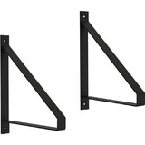 Liberty Hardware 2-pc Modern Nested Shelf Brackets Flat Black