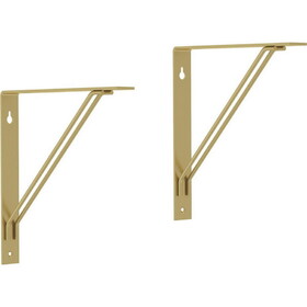 Liberty Hardware Double Wire Deco Bracket Painted Brushed Brass