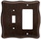Liberty Hardware Liberty Single Switch/Rocker Wall Plate - Venetian Bronze