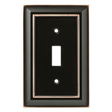 Brainerd Architectural Single Switch Plate Oil Rubbed Bronze W10087-OB-UP