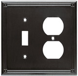 Brainerd Bainerd - Ruston Single Switch / Duplex Outlet Cover Plate - Venetian Bronze - W20193-VBR-CP