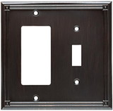 Brainerd Brainerd - Ruston Single Switch / GFCI Cover Plate - Venetian Bronze - W20194-VBR-CP