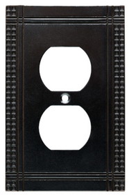 Brainerd Mission Soft Iron Single Duplex Wall Plate - W32742-SI-U662666