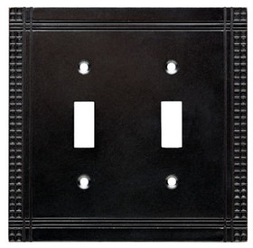 Brainerd Mission Soft Iron Double Toggle Wall Plate - W32744-SI-U662669
