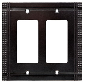 Brainerd Mission Soft Iron Double Decorator Wall Plate W32748-SI-U662671
