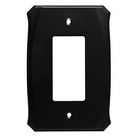 Brainerd LQ-W34474-FB-U Serene Single Decorator Wall Plate Flat Black