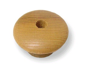 D. Lawless Hardware 1-7/16" Large Wood Knob Caramel
