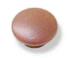 D. Lawless Hardware 1-1/2" Large Wood Knob Reddish Brown