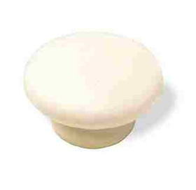 D. Lawless Hardware 1-1/2" Wood Knob Off-White