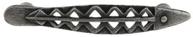 D. Lawless Hardware 3-3/4" Fish Pull Solid Pewter