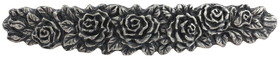 D. Lawless Hardware 3-3/4" Rose Bud Pull Solid Antique Pewter