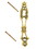 D. Lawless Hardware Victorian China Cabinet Finger Pull w/ Keyhole Solid Brass 3-3/8" P22-B3590SB