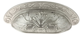 D. Lawless Hardware 2-1/2" Baroque Style Cup Pull Brushed Nickel