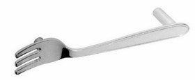 D. Lawless Hardware 3-3/4" Fork Pull Matte Chrome