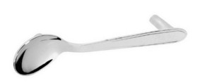 D. Lawless Hardware 3-3/4" Spoon Cabinet Pull Matte Chrome
