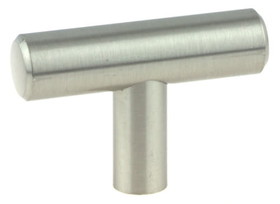 D. Lawless Hardware 1-3/4" Steel Bar "T" Knob Satin Nickel