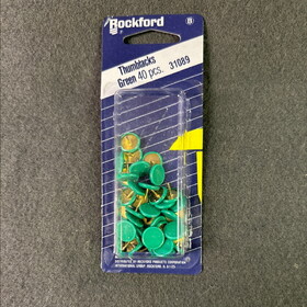 D. Lawless Hardware (40-Pcs) Green Thumbtacks