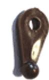 D. Lawless Hardware Bag of 100 Plastic Retaining Clip - Brown - 15/16