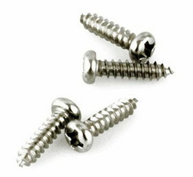 D. Lawless Hardware #2 x 1/2" Round Head Chrome Plated -Bag of 25 Screws