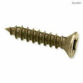 D. Lawless Hardware 4 X 1/2" Flat Head Screw - Phillips Head - Antique Brass 25 per Bag