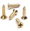 D. Lawless Hardware 5 X 1/2" Flat Head Screw - Phillips Head - Brass Plated - (25 Pcs)