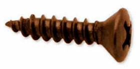 D. Lawless Hardware 6 X 5/8" Oval Head Screw - Antique Copper - Phillips - (25 Pcs)