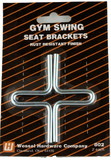 Wessel Gym Swing Seat Brackets Set of Two 3-1/4