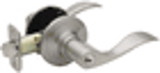 Copper Creek Hardware Keyed Entry Knob Set - Waverlie - Satin Stainless - E Series Left Handed