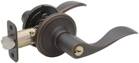 Copper Creek Hardware Keyed Entry Knob Set - Waverlie - Tuscan Bronze - E Series - Right Handed