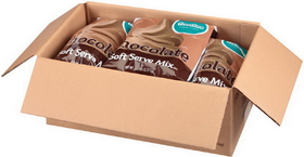 Frostline Lactose Free Chocolate Soft Serve Mix 6 Pounds - 6 Per Case