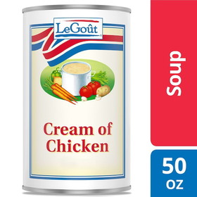 Legout Cream Of Chicken Condensed Canned Soup, 3 Pounds, 12 per case