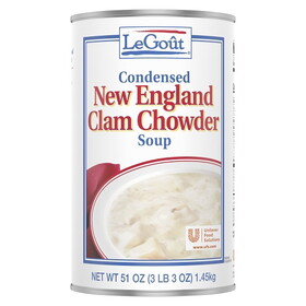 Legout New England Clam Chowder Soup, 50 Ounce, 12 Per Case