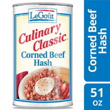 Legout Corned Beef Hash Heat & Serve Canned Entree, 51 Ounces, 12 per case