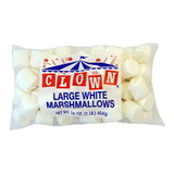 Clown Large White Marshmallows No Artificial Flavors, 1 Pounds, 12 per case
