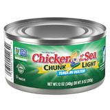 Chicken Of The Sea Chunk Light Tuna In Water, Kosher, 12 Ounces, 24 per case