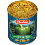 Dunbar Pepper Diced Green Regular Pack, 1 Each, 6 per case