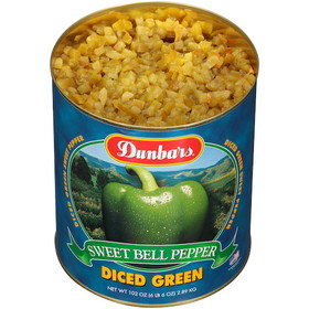 Dunbar 02034603060001 6/10 Diced Green Pepper Dunbar