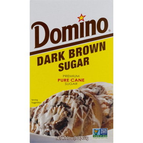Domino Sugar &amp; Sugar Packets, Dark Brown Sugar, 1 Pounds, 24 per case