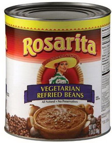 Rosarita 4430010621 Vegetarian Refried Beans - #10 Can