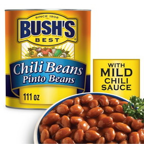 Bush's Best Beans In Chili Sauce, 111 Ounces, 6 per case