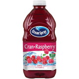 Ocean Spray Cranberry Raspberry Juice 64 Fluid Ounce Bottles - 8 Per Case