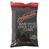 Ambrosia Semisweet Chocolate Chips, 10 Pounds, 1 per case