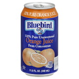 Bluebird Juice Orange, 11.5 Fluid Ounces, 24 per case