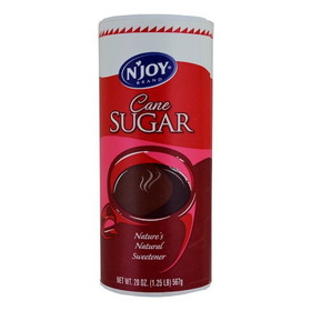 N'joy Sugar Canister, 20 Ounce, 24 per case