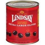 Lindsay Olive Pitted Ripe Extra Large Domestic, 51 Ounces, 6 per case