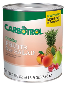 Carbotrol Fruit Salad, 105 Ounces, 1 per box, 6 per case
