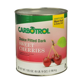 Carbotrol Dark Pitted Cherry Fruit, 105 Ounces, 6 per case